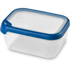 Vershoudbak rechthoek 1.8L transparant donkerblauw