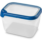 Vershoudbak 2.4L rechthoek transparant donkerblauw