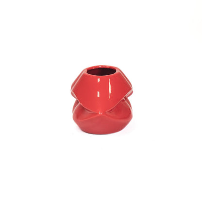 Vaas keramiek rood 21x19x11 cm