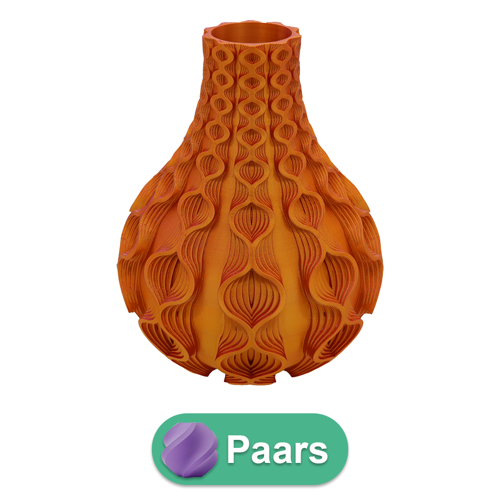 3D vaas Coral PLA 20-34 cm