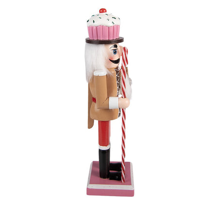 Christmas Decoration Figurine Nutcracker 8x7x25 cm Brown Wood