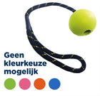 Hondenspeelgoed bal met touw 39 cm drijvend