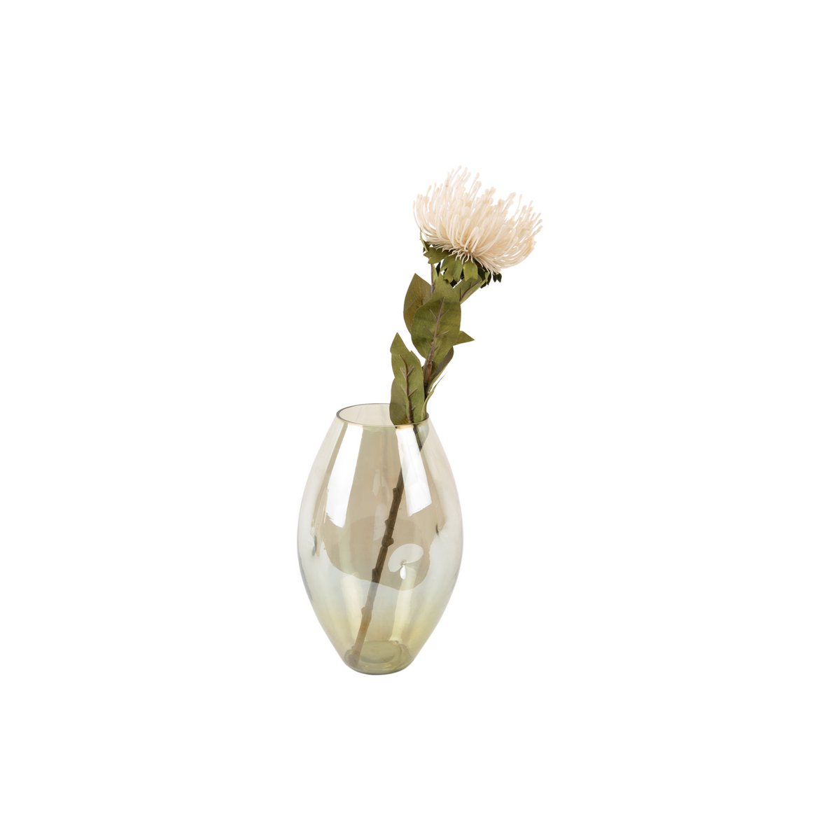 Vaas glas groen 24x15 cm glans