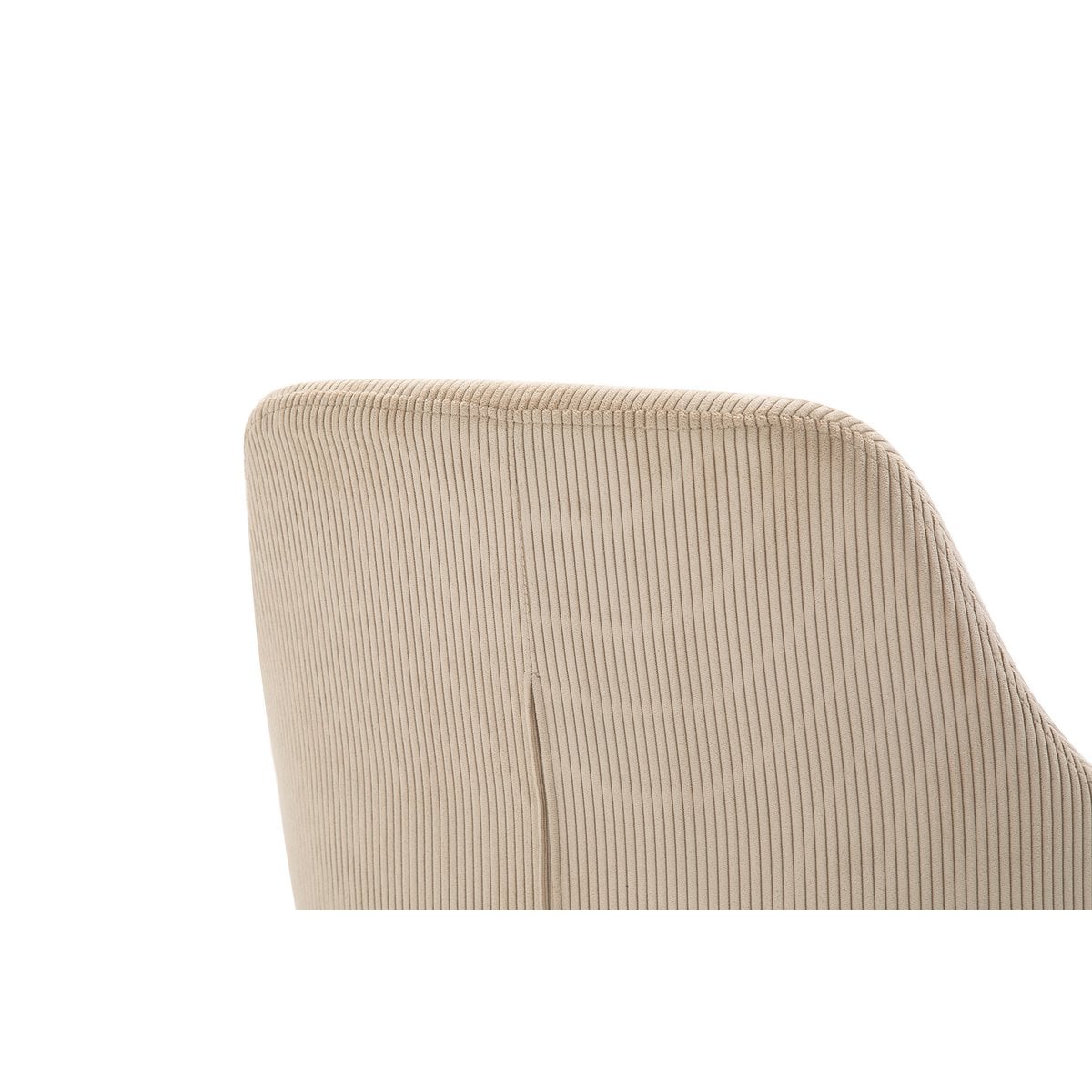 Set van 2 corduroy fauteuils beige