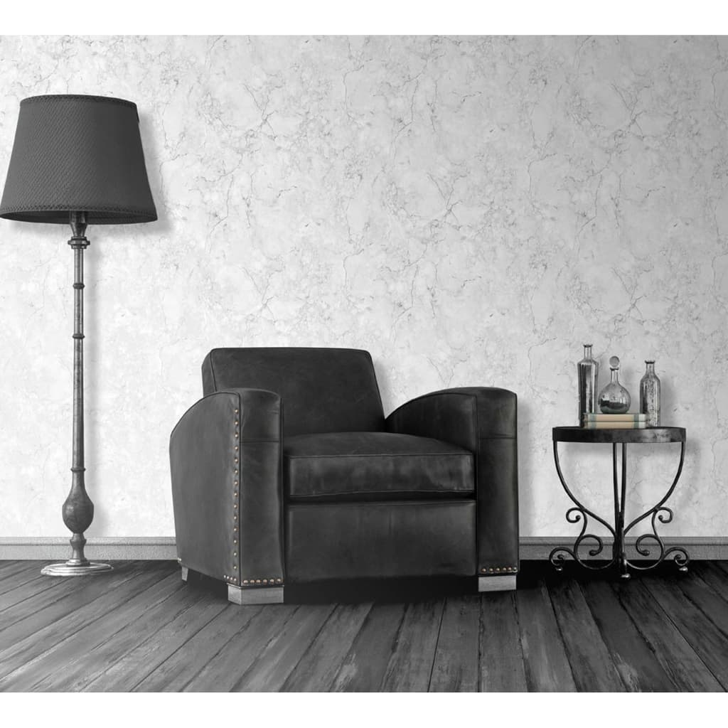 Dutch Wallcoverings Behang Marble Grijs