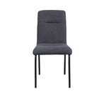 Eetkamerstoelen set van 2 stof staal