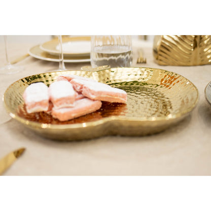 Keramische appelbeker 29,5x28,5x4 cm goud