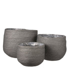 Plant Basket Set Jorck Grey