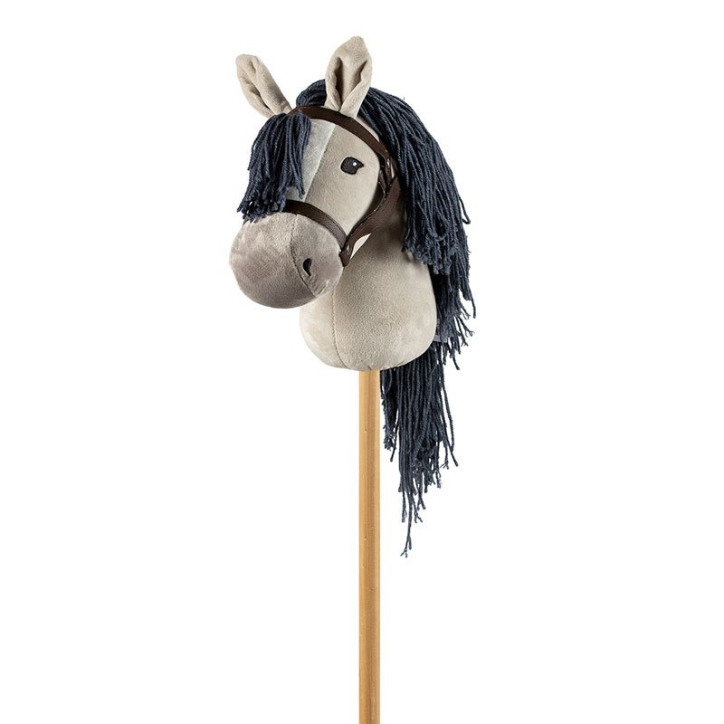 Stokpaard 68 cm grijs