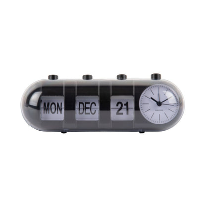 Alarm Clock Retro Tube Calendar Flip
