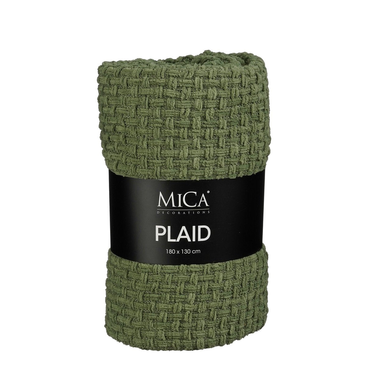 Plaid 180x130 cm donkergroen polyester