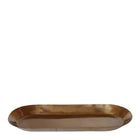 Ovaal dienblad metaal 30x13x4 cm