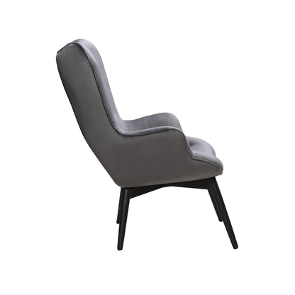 Armchair grey velvet