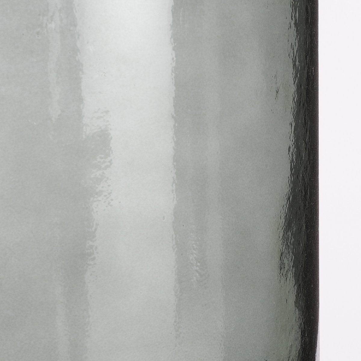 Decoratieve fles glas grijs 26x21 cm