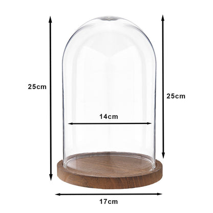 Stolp Ø 17x25 cm glas hout