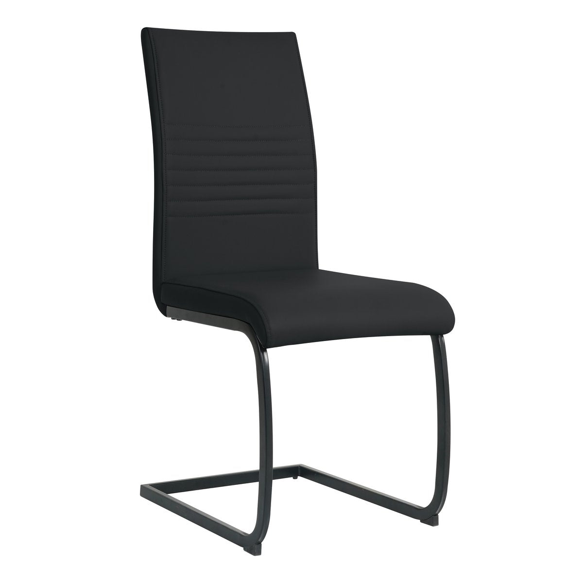 Stoelenset 2 stuks kunstleer sledeframe