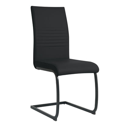 Stoelenset 2 stuks kunstleer sledeframe