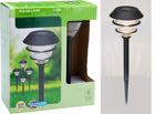Solar tuinverlichting 4 stuks zwart Ø13 cm