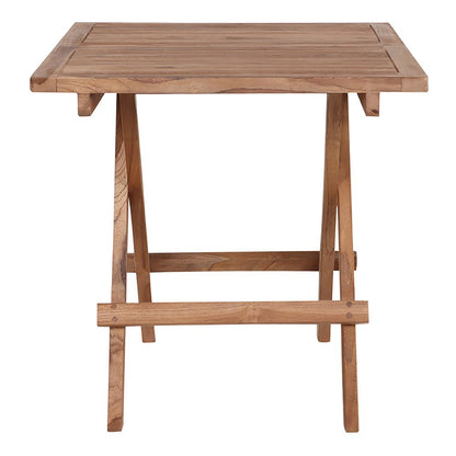 Bijzettafel teak 50x50x50 cm naturel