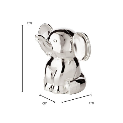 Spaarpot olifant verzilverd 11 cm
