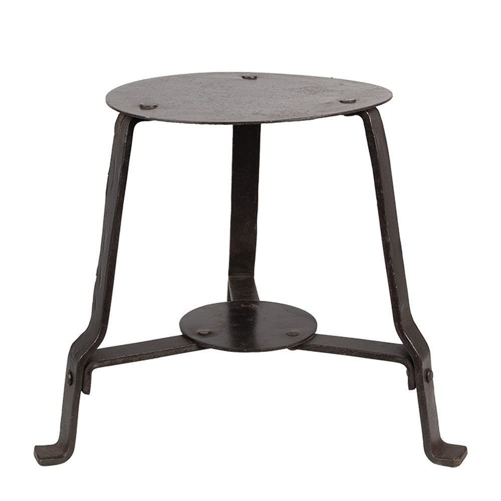 Plantentafel 18x18x22 cm Zwart IJzer Bijzettafel