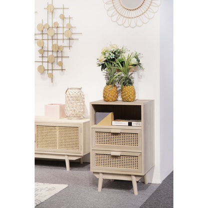 Ladekast 42x36x68 cm rotan bruin