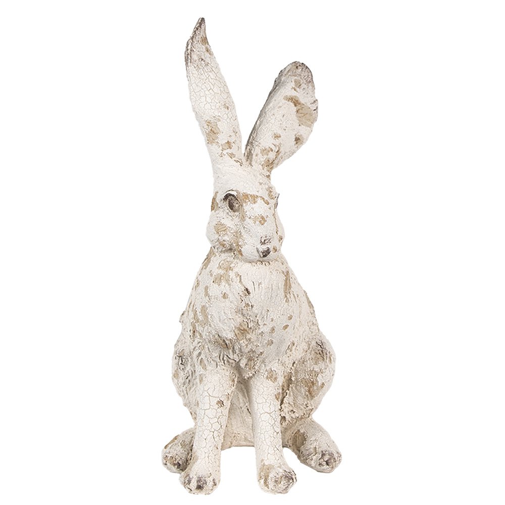 Beeld Konijn 22 cm Beige Polyresin Paasdecoratie