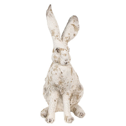 Beeld Konijn 22 cm Beige Polyresin Paasdecoratie