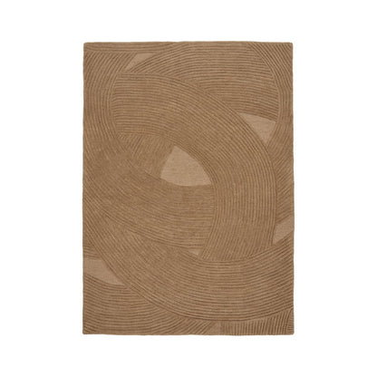 Vloerkleed handgetuft bruin 160x230 cm