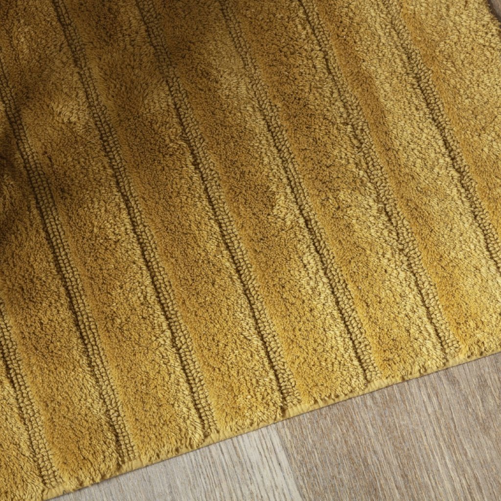 Toiletmat 59x59 cm oker katoen