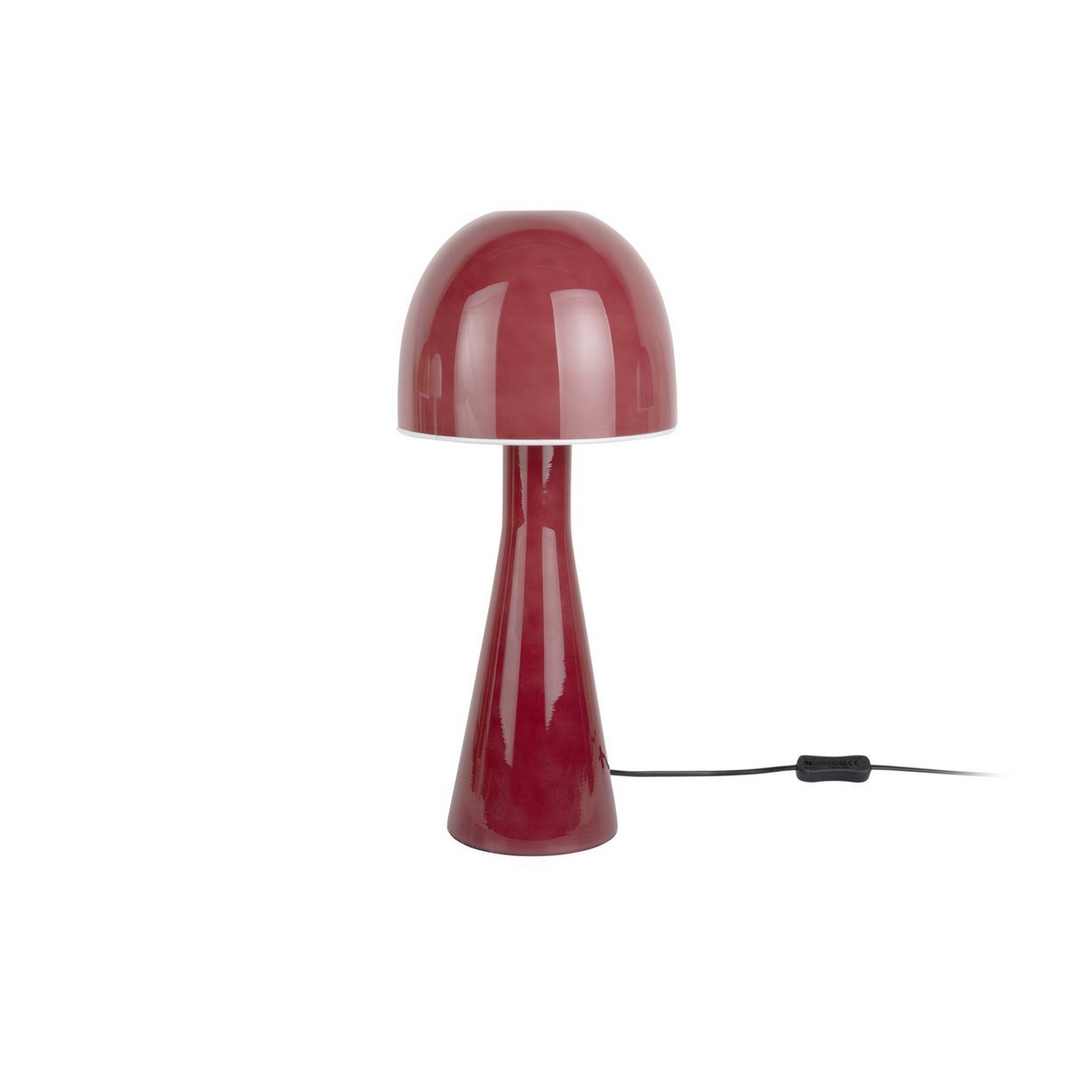 Tafellamp glas roségoud 20x45 cm