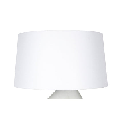 Tafellamp keramiek linnen blauw wit 69 cm