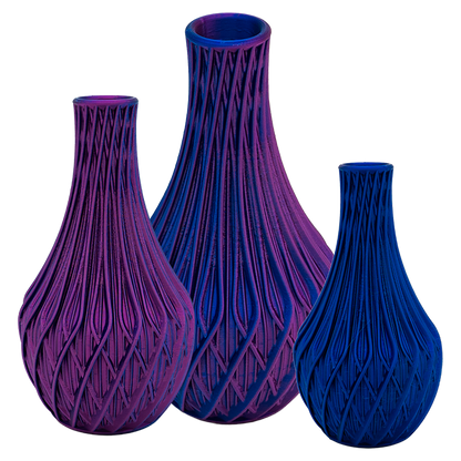 3D vaas 20 cm donker blauw PLA
