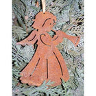 Angel figure hanging decoration with trumpet | Patina Christmas ornament