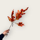 Autumn Series Yellow Leaves | Silk Artificial Flower | Length 66cm 1pc