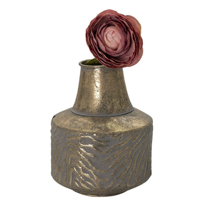 Vase Ø 15x21 cm Copper-coloured Metal Decorative Vase