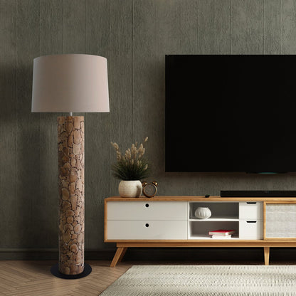 Vloerlamp drijfhout 170 cm naturel wit