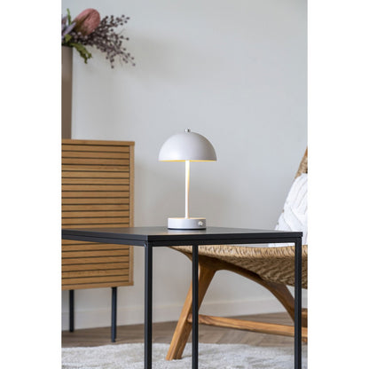 Holt LED-tafellamp - Zand, Metaal, Oplaadbaar