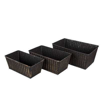 Plant holder Black Zinc Plant pot