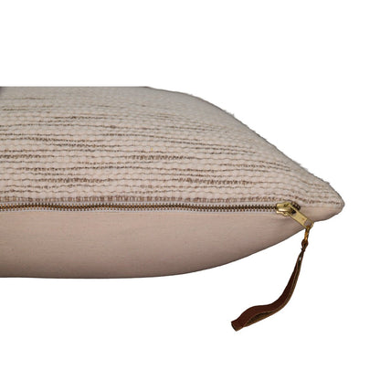 Kussenhoes 45x45 cm handgeweven katoen beige