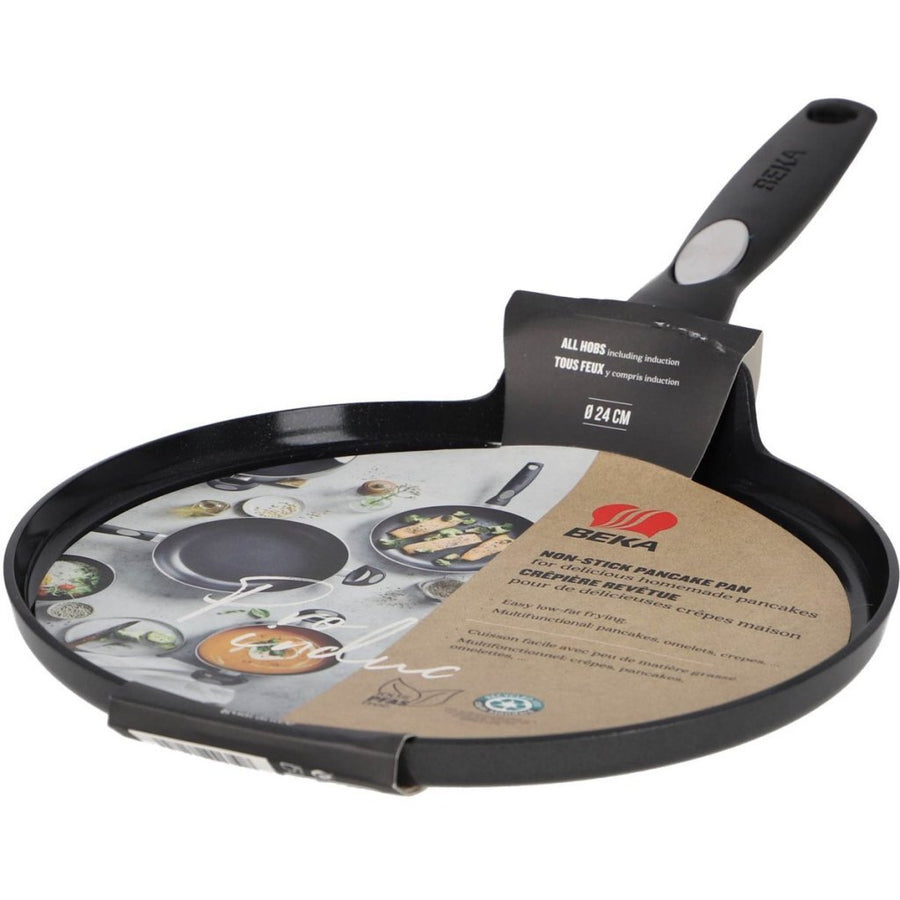 Beka Pro Induc Pannenkoekenpan 24 Cm Zwart