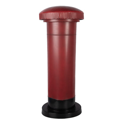 Kerstdecoratie Beeld Brievenbus Ø 36x86 cm Rood Metaal