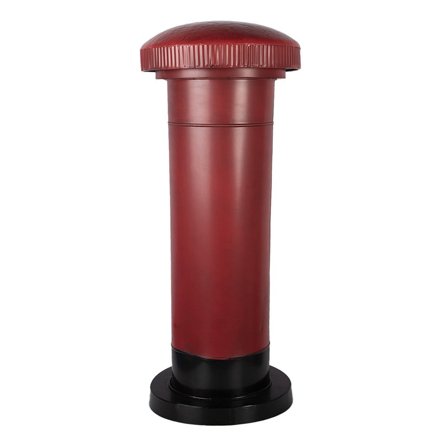 Brievenbus decoratie 36x86 cm rood metaal