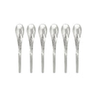 theelepels zilver gehamerd set van 6