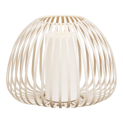 Lantaarn metaal beige ø25x19 cm
