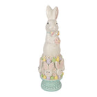 Decoration Figure Rabbit 12x11x34 cm White Plastic