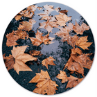 Wall circle leaf
