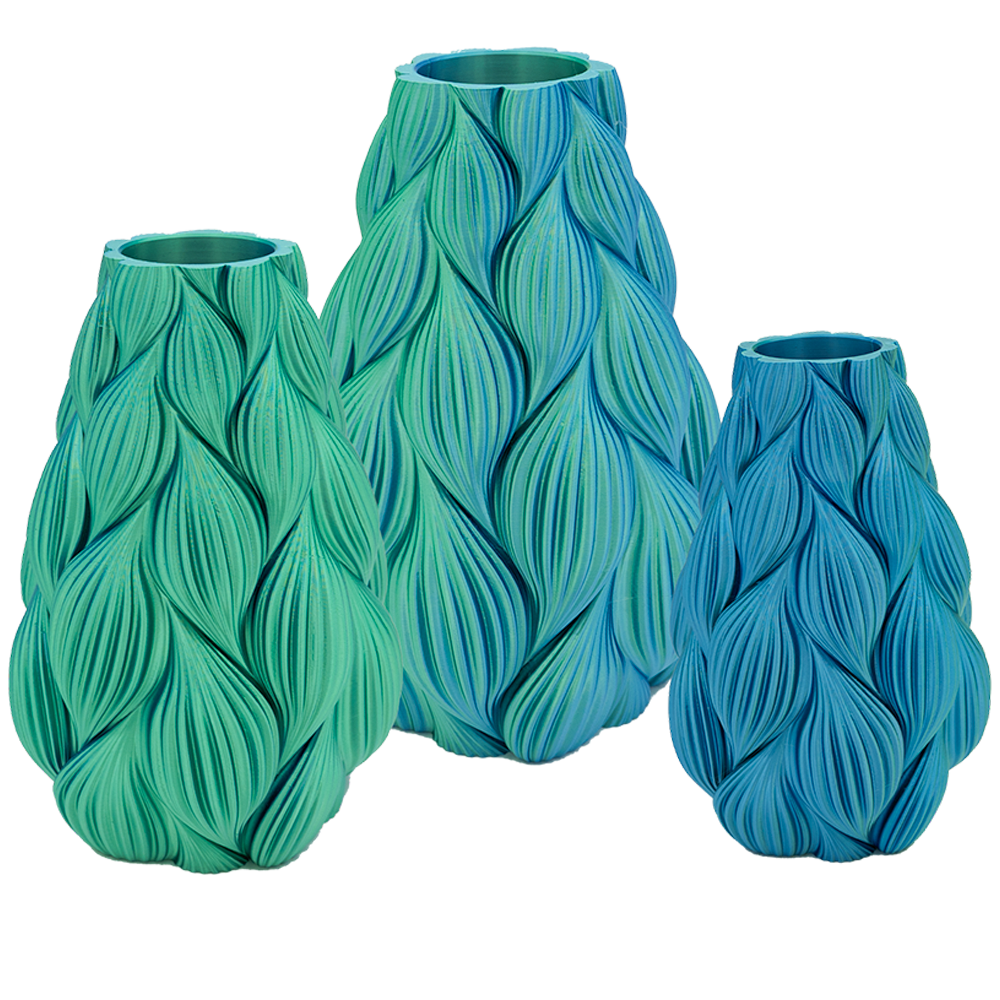 Lamina 3D vaas - 3D geprinte vaas - Duurzaam PLA - Geschikt voor kunstbloemen