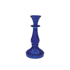 Kandelaar glas blauw 21 cm