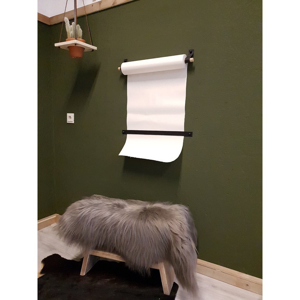 Tekenrol aan leren lussen